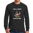 You Never Walk Alone Austim Awareness Dad And Son Men Long Sleeve Tshirt