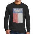 Waylon Jennings Texas Flag Men Long Sleeve Tshirt