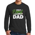 Weed Worlds Dopest Dad Funny Leaf Fashion Graphic Design Printed Casual Daily Basic Men Long Sleeve Tshirt