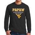 West Virginia Mountaineers Not Grandfather Papaw Men Long Sleeve Tshirt