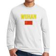 Wuhan Chinese Flag China Souvenir Men Long Sleeve Tshirt