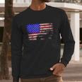 American Us Flag Jeep Men Long Sleeve Tshirt