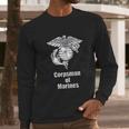 Back Design 8404 Fmf Corpsman Military Veteran Men Long Sleeve Tshirt