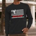 Braaap Vintage Usa American Flag Dirt Bike Men Long Sleeve Tshirt