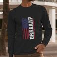 Braap American Flag Men Long Sleeve Tshirt