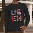 Canadian Pride American Usa Useh Us Flag Canada Men Long Sleeve Tshirt