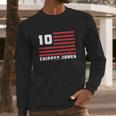 Chipper Jones Flag Stripes Men Long Sleeve Tshirt