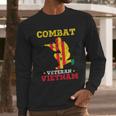 Combat Veteran Vietnam Us Army Veteran Day Army Graphic Design Printed Casual Daily Basic Men Long Sleeve Tshirt