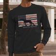 Country Life Outfitters Pointer Dog American Flag Men Long Sleeve Tshirt