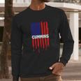 Cummins Usa Flag Tshirt Men Long Sleeve Tshirt