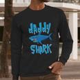 Daddy Shark Cute Papa Loves Sharks Men Long Sleeve Tshirt