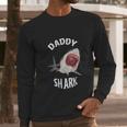 Daddy Shark In Danger Dad Birthday Gifts Men Long Sleeve Tshirt