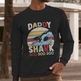 Daddy Shark Family Time Dad Birthday Gifts Men Long Sleeve Tshirt