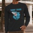 Daddy Shark Funny Gym Men Long Sleeve Tshirt