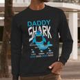 Daddy Shark Kids Name Men Long Sleeve Tshirt