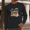 Feliz Navidad Cute Nativity Scene Men Long Sleeve Tshirt