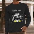 Mens Funny Cat Fathers Day Catnip Crack Cat Weed Best Cat Dad Men Long Sleeve Tshirt