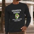 Grandpa Shark Doo Doo Doo Baby Shark Men Long Sleeve Tshirt