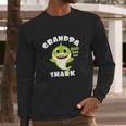 Grandpa Shark Gift Cute Shark Baby Matching Family Men Long Sleeve Tshirt