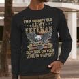 Im A Groumpy Old Army Veteran Men Long Sleeve Tshirt