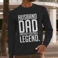 Husband Dad Fantasy Football Legend Men Long Sleeve Tshirt