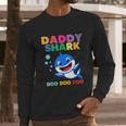 Lovely Daddy Shark Doo Doo Men Long Sleeve Tshirt