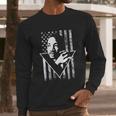 Martin Luther King Jr Distressed Usa Flag Men Long Sleeve Tshirt