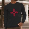 New Mexico Zia New Mexico Flag Art Print Men Long Sleeve Tshirt