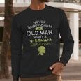 Old Man Vietnam Veteran Aesthetic Gift 2022 Men Long Sleeve Tshirt