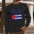 Patria Y Vida Vintage Flag For Cuba Lover Men Long Sleeve Tshirt