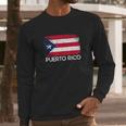 Puerto Rican Flag Vintage Made In Puerto Rico Gift Men Long Sleeve Tshirt