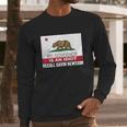 Recall Gavin Newsom California Flag Governor An Idiot Men Long Sleeve Tshirt