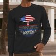 Salvadoran Roots American Grown Tree Flag Usa El Salvador Men Long Sleeve Tshirt