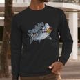 Tough Smoking Daddy Shark Men Long Sleeve Tshirt