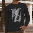 Uh60 Black Hawk Military Helicopter Patriotic Flag Men Long Sleeve Tshirt