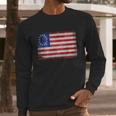 Vintage Flag American Victory 1776 Men Long Sleeve Tshirt