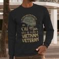 Vintage Veteran Grandpa Proud Army Vietnam Veteran Old Man Men Long Sleeve Tshirt