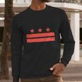 Washington Dc Flag Men Long Sleeve Tshirt