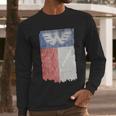 Waylon Jennings Texas Flag Men Long Sleeve Tshirt