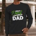 Weed Worlds Dopest Dad Funny Leaf Fashion Graphic Design Printed Casual Daily Basic Men Long Sleeve Tshirt