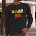 Wuhan Chinese Flag China Men Long Sleeve Tshirt