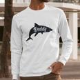 Daddy Shark Cool Best Dad Men Long Sleeve Tshirt