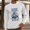 Daddy Shark Reading Book Men Long Sleeve Tshirt