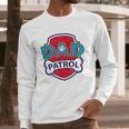 Funny Dad Patrol - Dog Dad Men Long Sleeve Tshirt