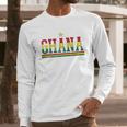 Ghana Country Flag Ghanaian Pride Men Long Sleeve Tshirt