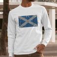 Scotland Flag Scottish Saltire Saint Andrews Cross Men Long Sleeve Tshirt