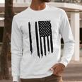 Wheel Spin Addict Silverado 1500 Truck American Flag Men Long Sleeve Tshirt