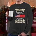 American Flag Morocco Moroccan Roots Gifts Men Long Sleeve Tshirt