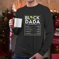 Black Dada Nutritional Facts King Dad Juneteenth 1865 Men Long Sleeve Tshirt