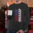 Braap American Flag Men Long Sleeve Tshirt